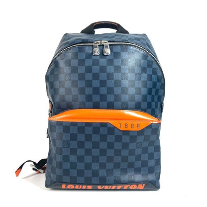 Louis Vuitton Backpack Sac Discovery Backpack N40157 Damier Cobalt Canvas Navy