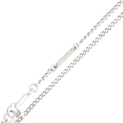 Celine 460sj6bcz.01xs Arrow Rhodium Finish Crystal Necklace Men's