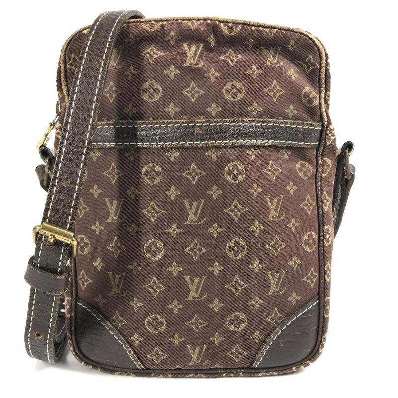 Louis Vuitton Shoulder Bag Danube M95228 Monogram Mini Lin Canvas Brown