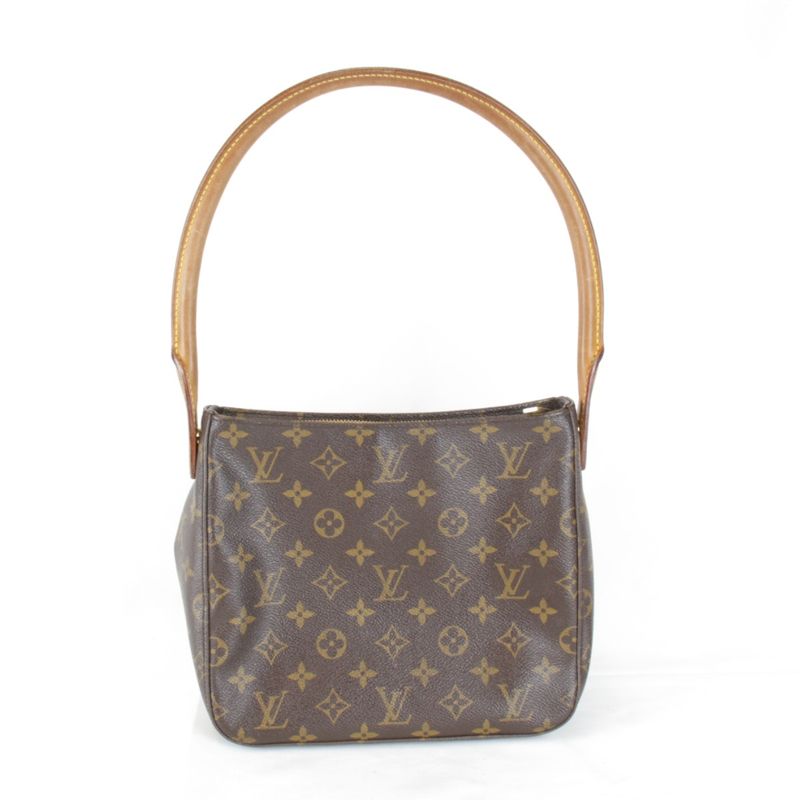 Louis Vuitton Looping MM M51146 Shoulder Bag Brown Monogram Canvas Brand