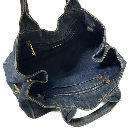 Prada Tote Bag Canapa Blue