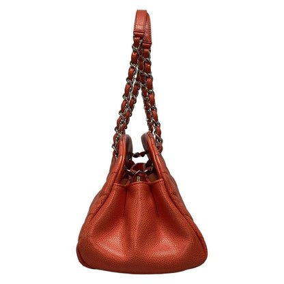 Chanel Shoulder Bag Mademoiselle Beauring Bag Coral Chain Shoulder/silver