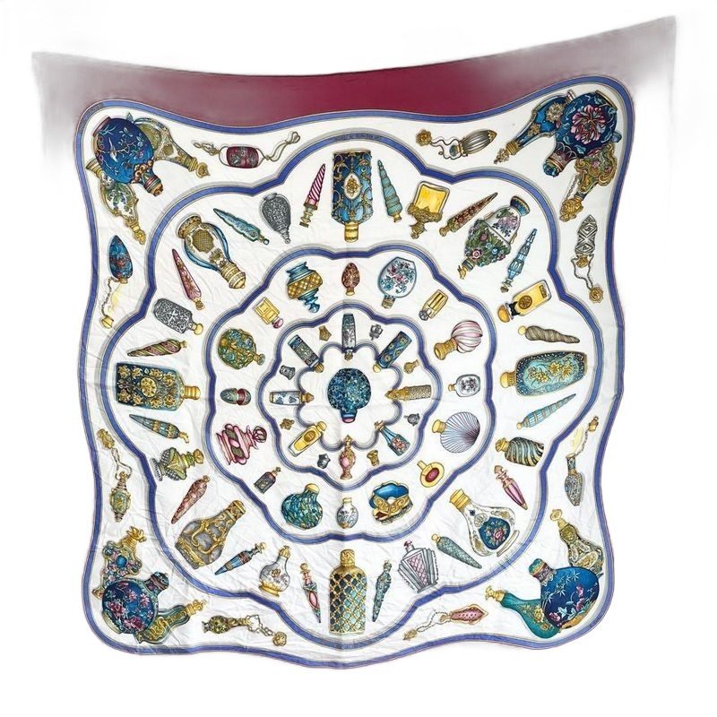 Hermes Carre Importe le Flacon Scarf Silk