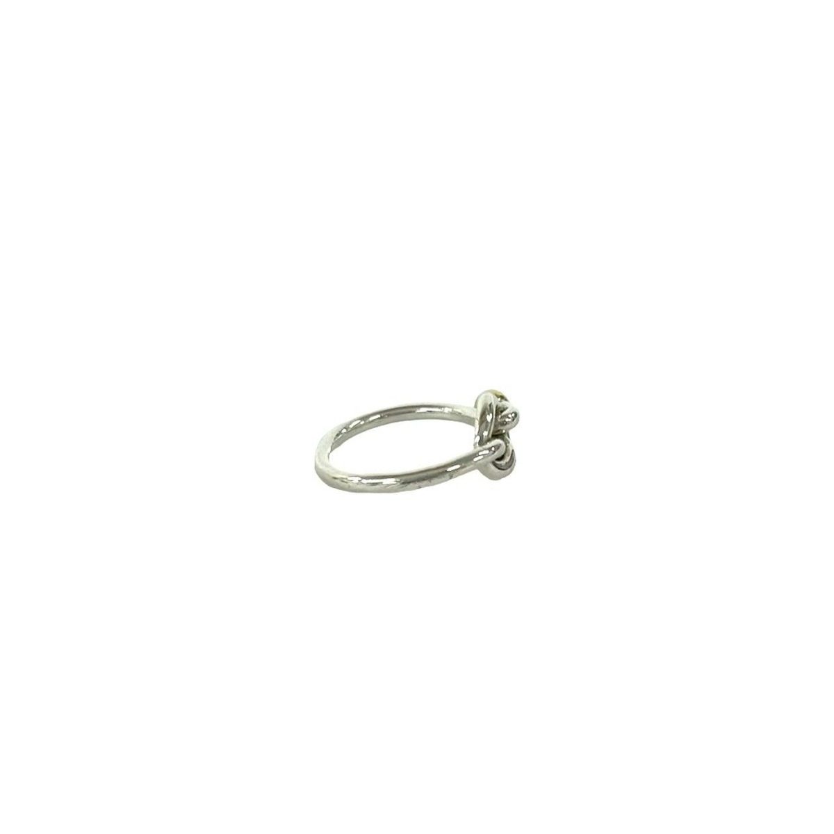 Tiffany & Co Love Knot Ring Hook Eye 18k Yellow Gold Silver — view 6