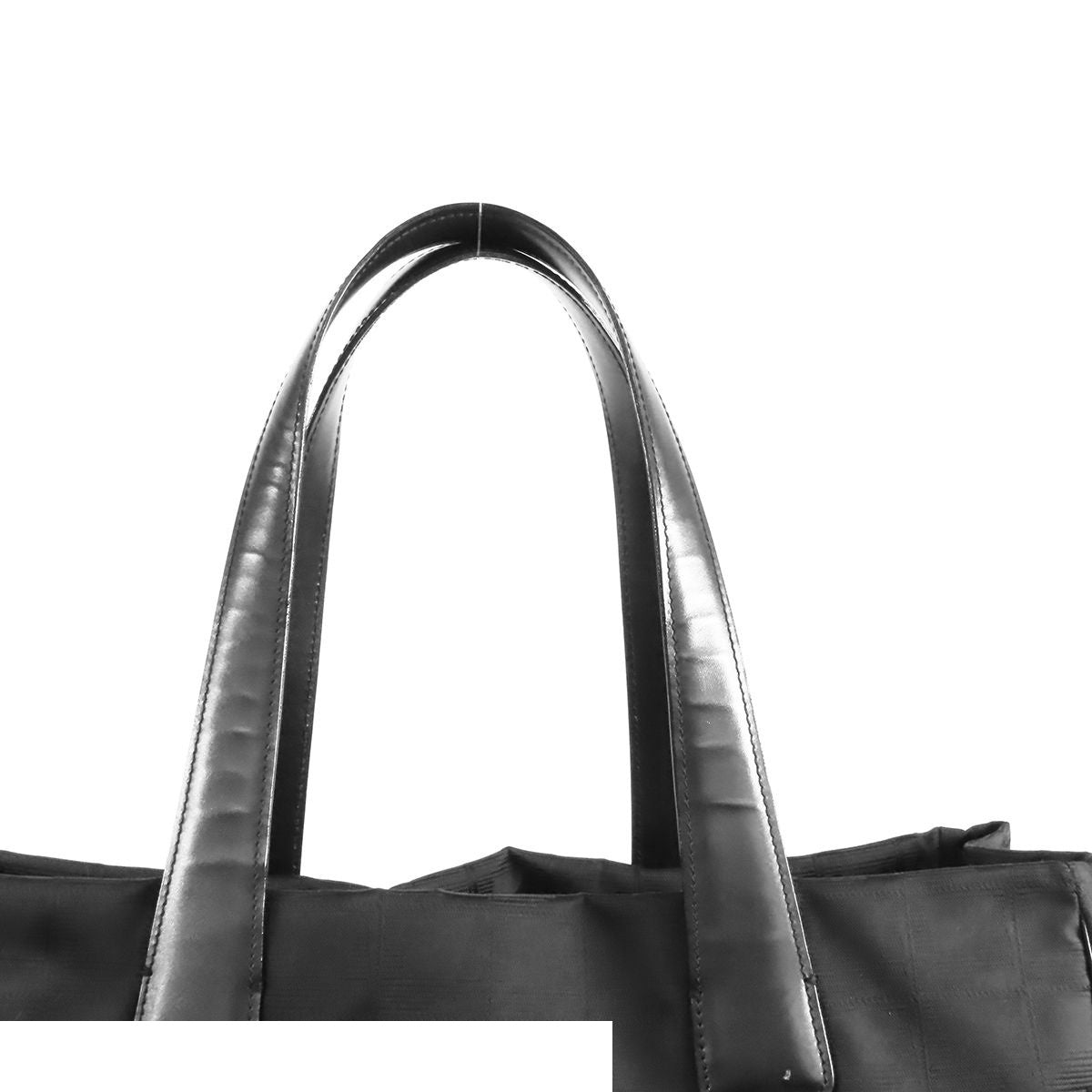 Chanel New Travel Line Tote Bag MM Black Gold Nylon Leather — view 3