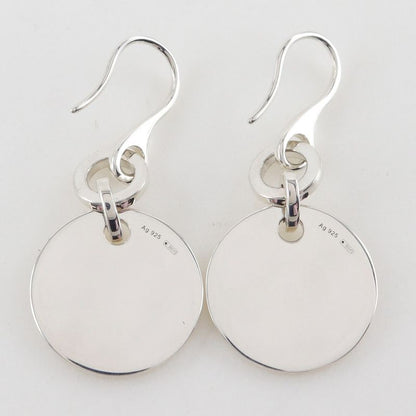 Gucci Trademark Logo Round Silver 925 Ladies 12.1g Earrings