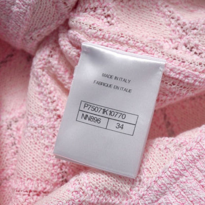 2023Chanel Knitwear Size 34 Long Sleeves Cardigan CC Logo Coco Mark Buttons