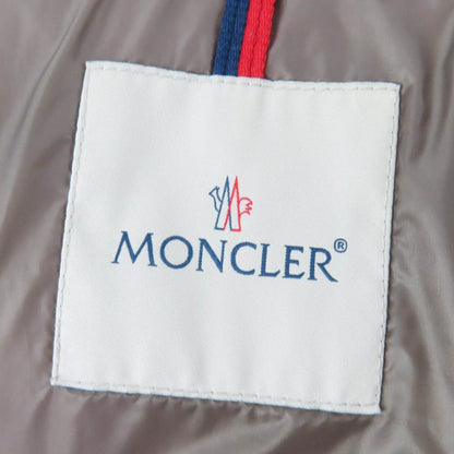 Moncler Hermine Logo Patch with Hood Down Coat Light Brown 0 — view 8