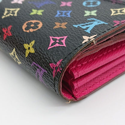 Louis Vuitton Multicolor Sarah Long Wallet Monogram Black