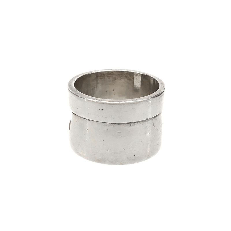Gucci Square Cut Silver Ring Silver About Size 14
