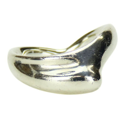 Tiffany & Co Ring - Ring Curved Wave Heart 925 Silver Approx 4.7g Silver Elsa
