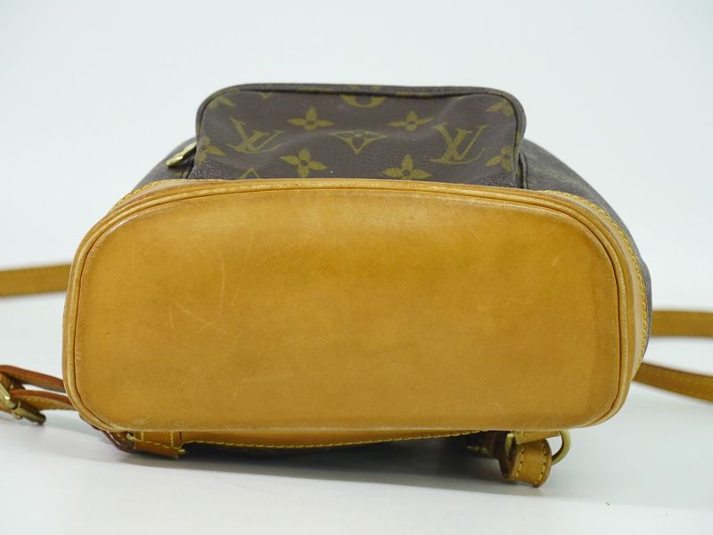 Authentic Louis Vuitton LV Mini Montsouris Monogram Backpack Sac Backpack Brown