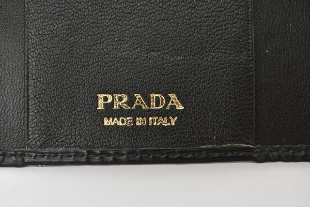 Prada Key Case Key Holder Prada 6 Rings 1pg222 Vitello MOVE Shape Push Leather