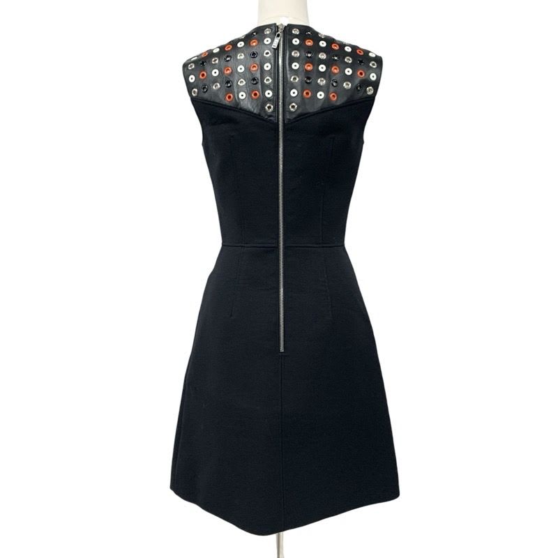 Louis Vuitton Dress Wool Black