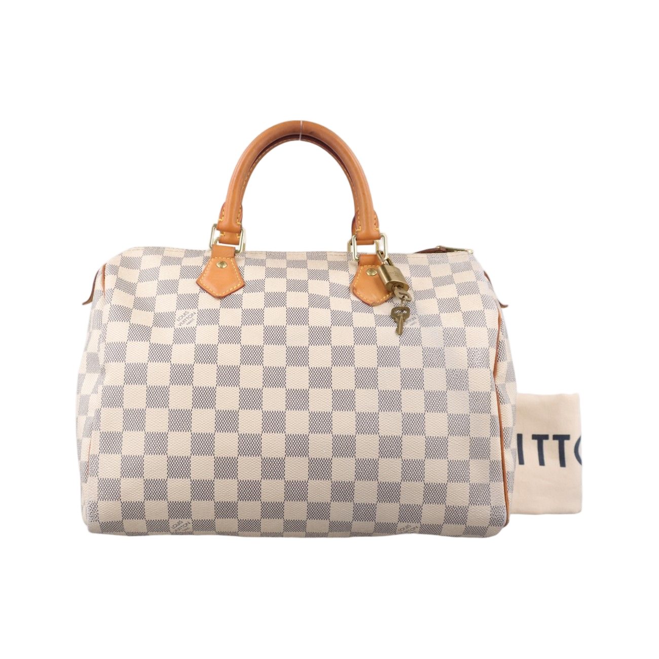 Louis Vuitton Speedy 30 Azur Damier Canvas Handbag