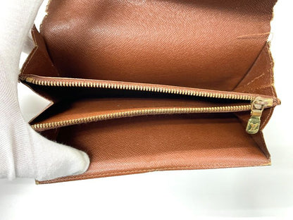 Louis Vuitton Monogram Pochette Portmonnaie Cles Di Long Wallet M61725 Brown