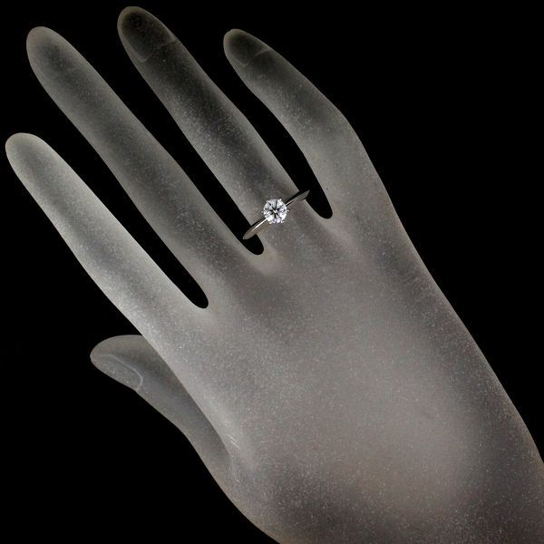 Tiffany & Co Solitaire 051ct Diamond Ring I-vvs1-3ex Pt950