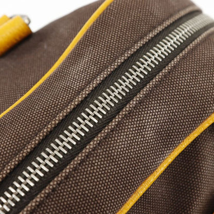 Prada Mini Boston Canvas Brown Women's Tote Bag