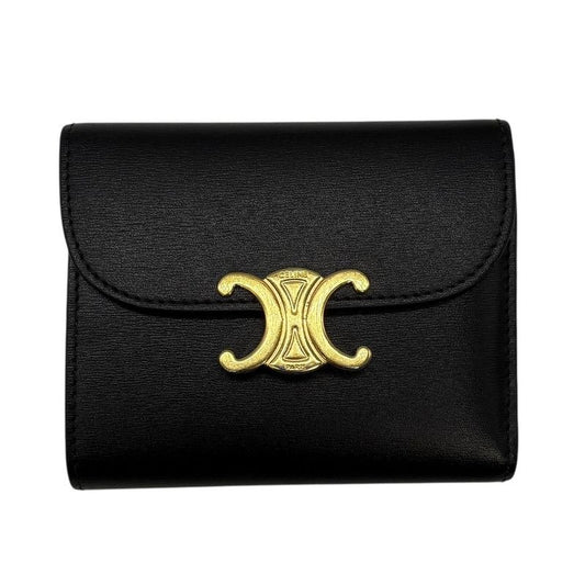 Celine Small Flap Wallet Triomphe Shiny Calfskin 10 D783 dpv.38 no Trifold 2992
