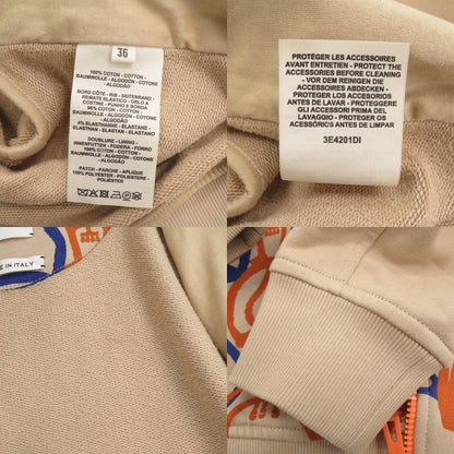 Hermes Fantasie D'etriers Size 36 Cotton Beige Orange Blue Blouson Jacket 0701