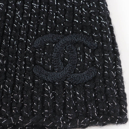 Chanel Cashmere Blend Cruise Collection Show CC Logo Lame Knit — view 7