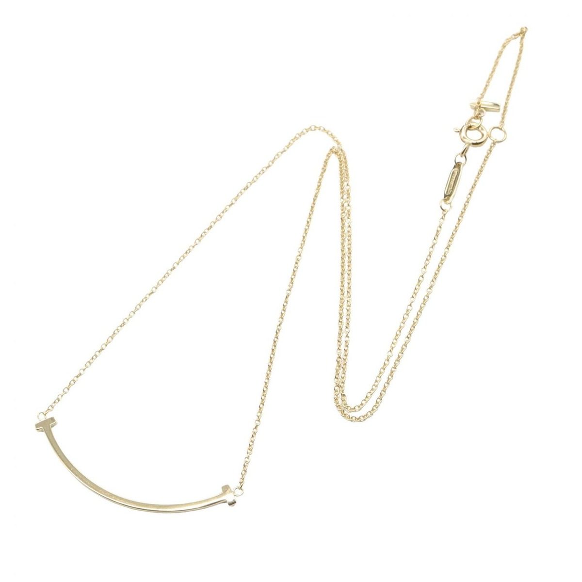 Tiffany & Co Necklace T Smile Small 40.5 45.5 cm 18k — view 2