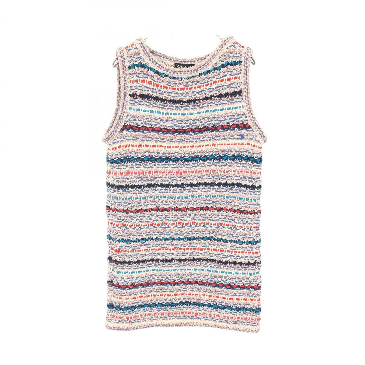 Chanel Dress Gripoix Button Nylon Cotton