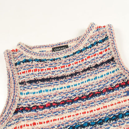 Chanel Dress Gripoix Button Nylon Cotton — view 5