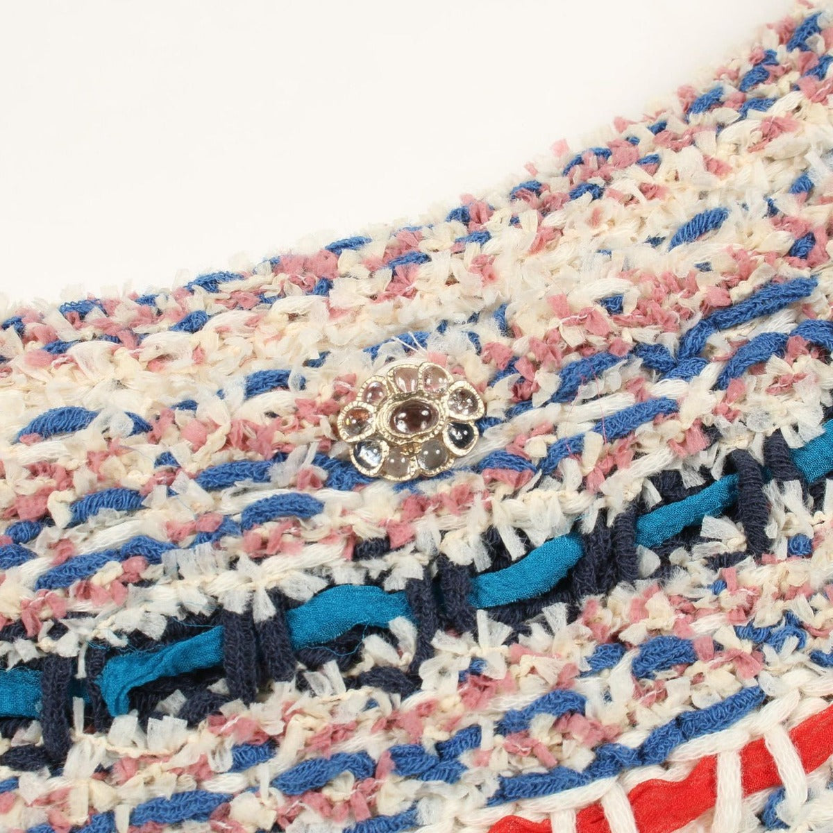 Chanel Dress Gripoix Button Nylon Cotton — view 6