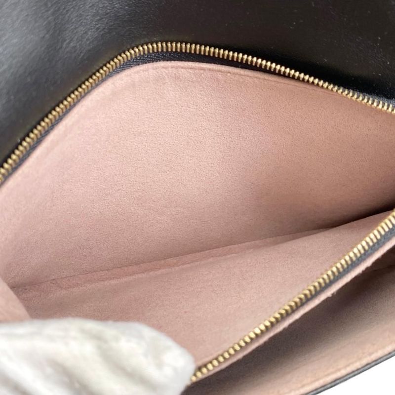 Louis Vuitton Pochette Couss in M82116 Monogram Pattern Lamb Leather Noir Black