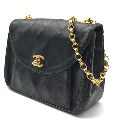 Chanel Quilted Turnlock CC Logo Brilliant Chain Shoulder Bag
