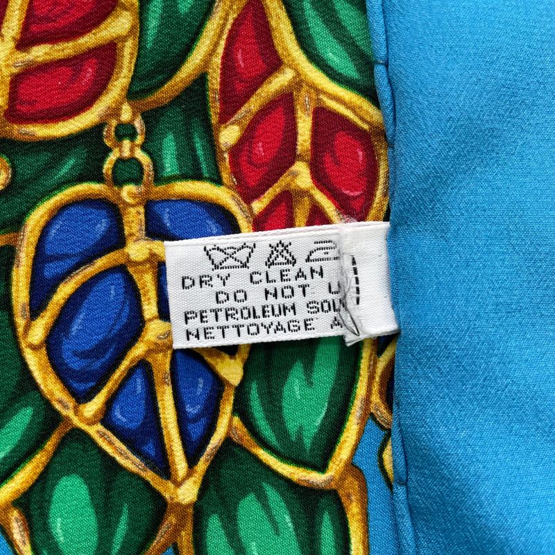 Chanel Large Scarf Silk Jewelry Pattern Multicolor