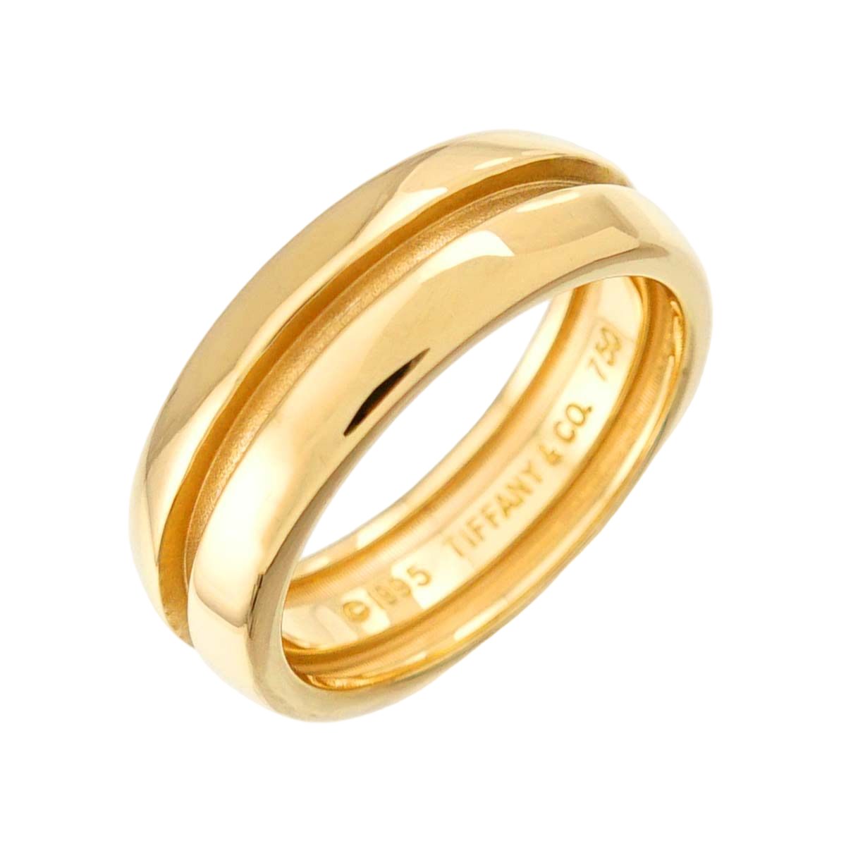Tiffany & Co Atlas Group Ring 18k YG Yellow Gold
