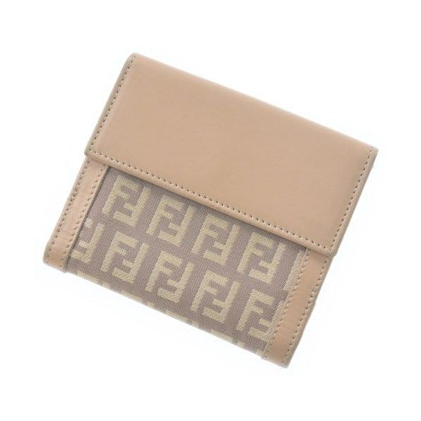Fendi Wallet Coin Case Beige Brown — view 2