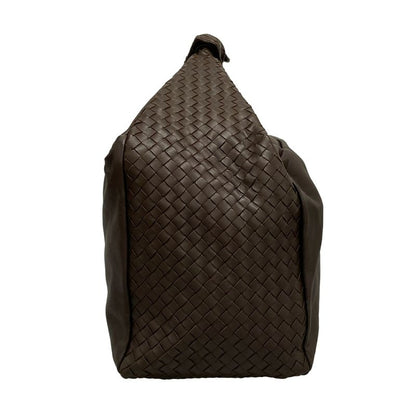 Bottega Veneta Intrecciato Dark Brown Leather Handbag