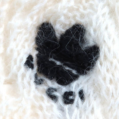 Gucci×adidas Gucci×adidas 721504 Trefoil Three Stripes Mohair Knit Pants Ivory