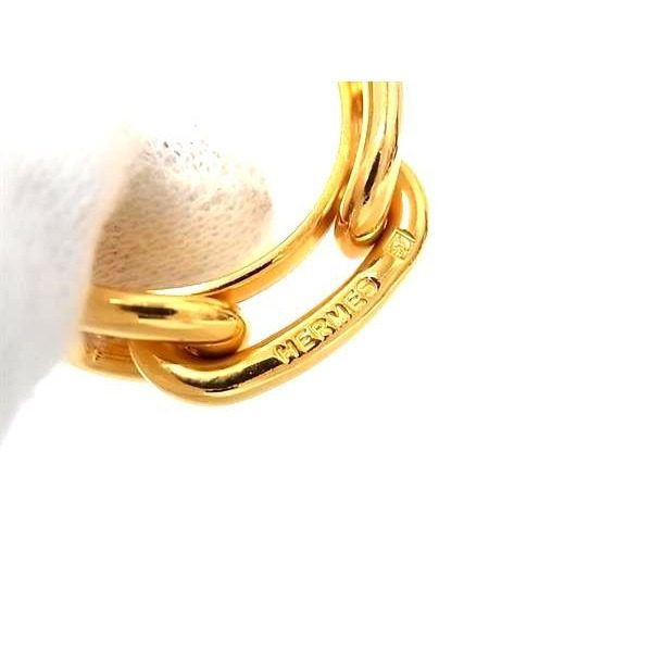 Hermes Chaine D'ancre Lucade Legato Scarf Ring Closure Gold — view 3