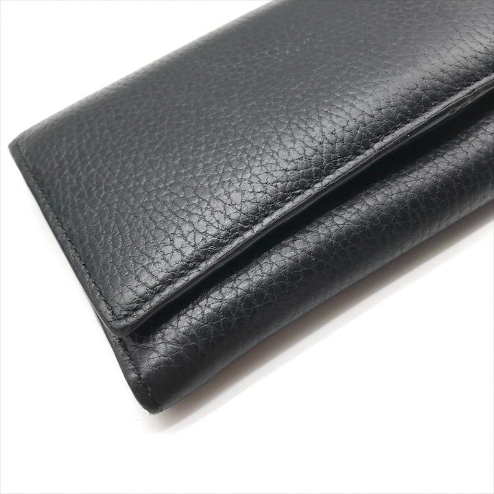 Gucci Inter Locking Leather Bifold Wallet Black