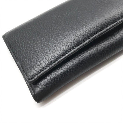 Gucci Inter Locking Leather Bifold Wallet Black