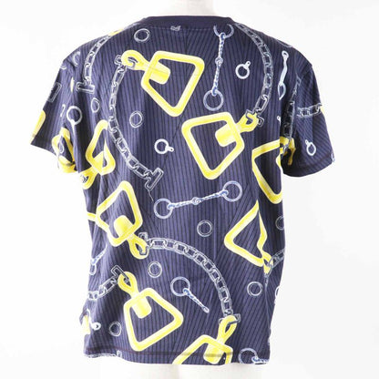 Hermes 24SS 4h4641dh Kaleidoscope Effect Cotton Short Sleeve T-shirt Navy 34