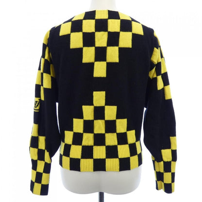 Louis Vuitton Knit Top Cashmere Black Yellow Check — view 2