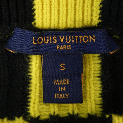 Louis Vuitton Knit Top Cashmere Black Yellow Check — view 4