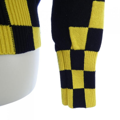 Louis Vuitton Knit Top Cashmere Black Yellow Check — view 6