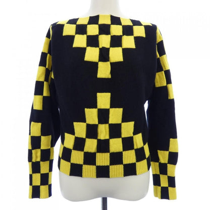 Louis Vuitton Knit Top Cashmere Black Yellow Check