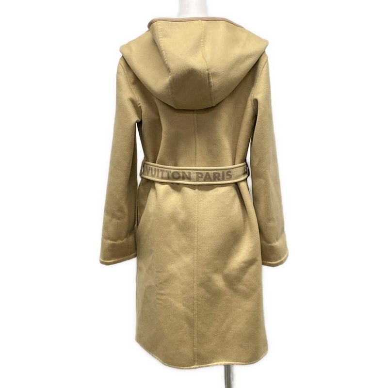 Louis Vuitton Coat Size 34 S Women's Belted Hood Coat Fnco20qwe Beige Long