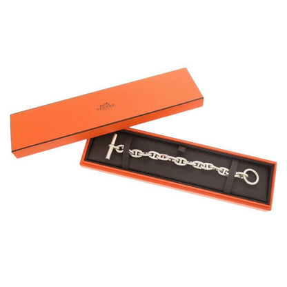 Hermes Chaine D'ancre MM 14 Frames Silver 925 Bracelet 0503 Hermes