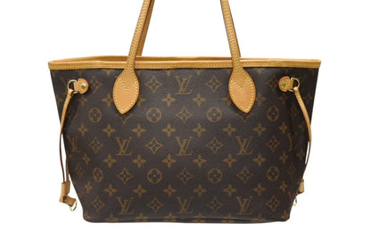 Louis Vuitton Monogram Neverfull PM Tote Bag Brown Vachetta Leather Gold — view 3
