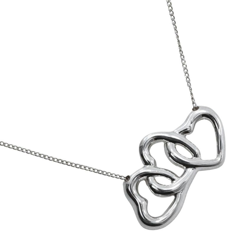 Tiffany & Co Triple Heart 925 Silver Ladies 4.6g Necklace