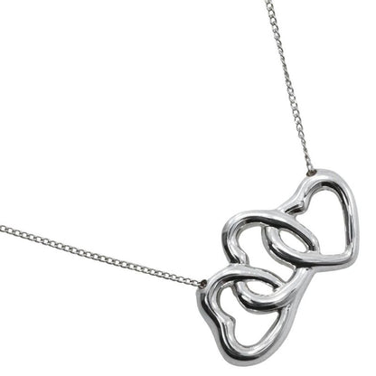 Tiffany & Co Triple Heart 925 Silver Ladies 4.6g Necklace