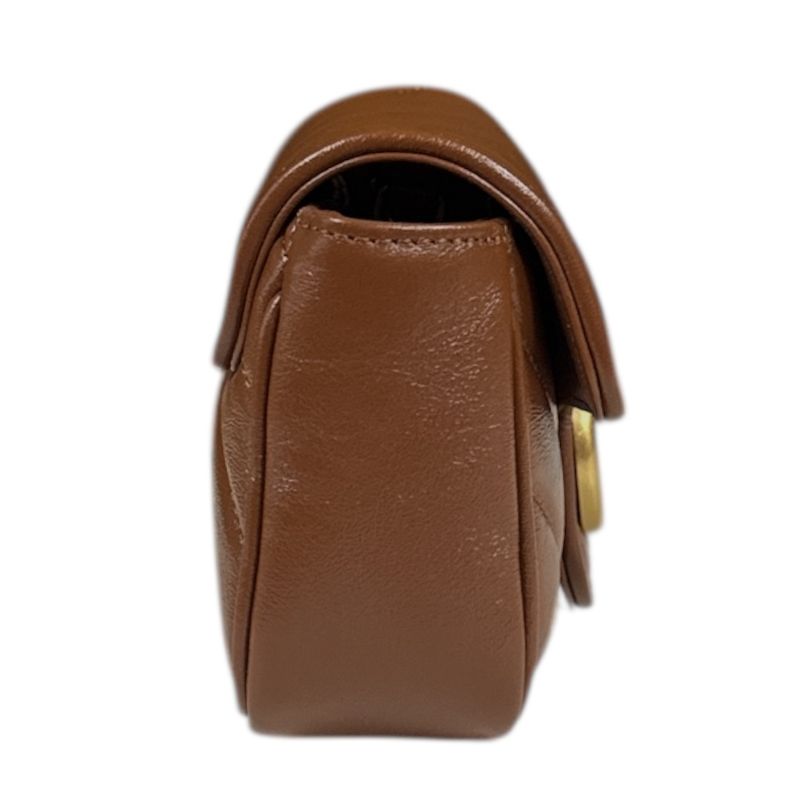 Gucci GG Marmont Shoulder Bag Leather 476433 Brown Ladies Gucci  Gucci
